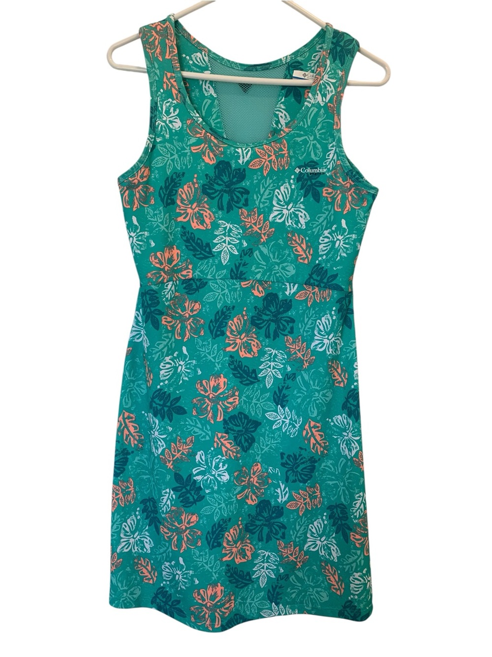 Columbia PFG Dress Sleeveless Green Size Small